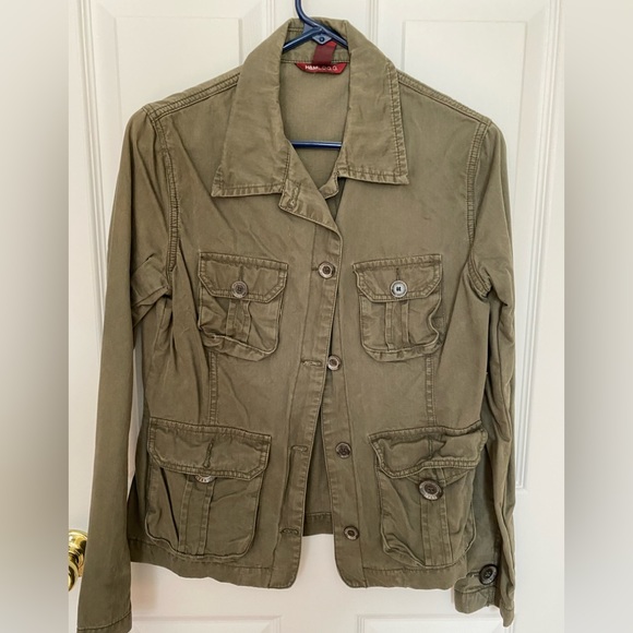 H&M - dark green utility jacket - Picture 1 of 3